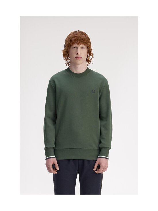 Fred Perry - Collegepaita - 53A COURT GREEN / SNOW WHITE / NAVY | Stockmann - photo 3