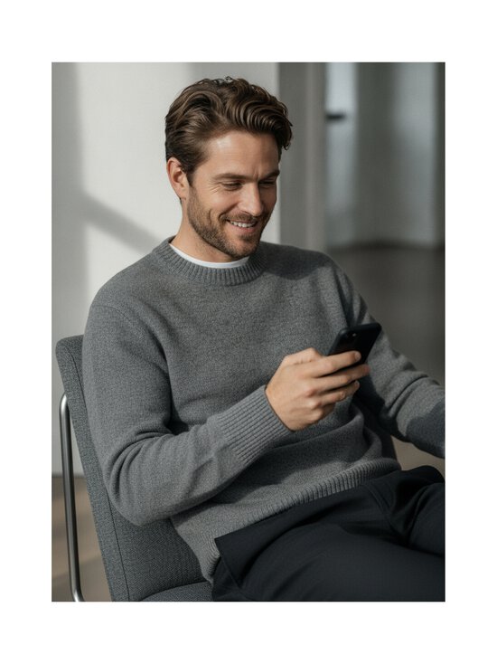 Selected - Caööe Relaxed Fit - neulepusero - MEDIUM GREY MELANGE | Stockmann - photo 2