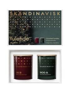 Skandinavisk - Yuletide Giftset aromātisko sveču duets, 2x65 g - RED-GREEN | Stockmann