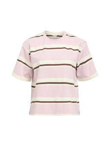 Object - T-särk ObjHazel - PALE LILAC STRIPES:CLOUD DANCER/ROSE BROWN | Stockmann