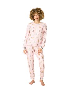Pj Salvage - Feline spooky -pyjamapaita - 505 ROSE MELANGE | Stockmann