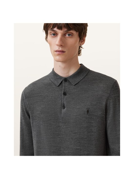 Allsaints - Kootud polosärk Mode Merino - MONUMENT GREY | Stockmann - photo 2