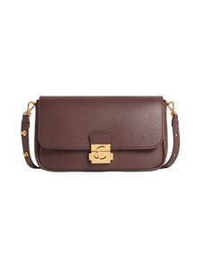 Coccinelle - Käekott C-Me Lock Mini Grained Leather - R49 BERRY | Stockmann