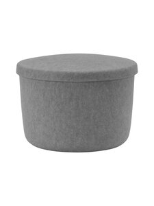 Normann Copenhagen - Hide Storage Pouf Small -säilytysjakkara Ø52,5 cm - GREY | Stockmann