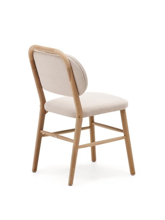 Kave Home - Helda-tuoli chenille-kangas / tammi - BEIGE | Stockmann - photo 3