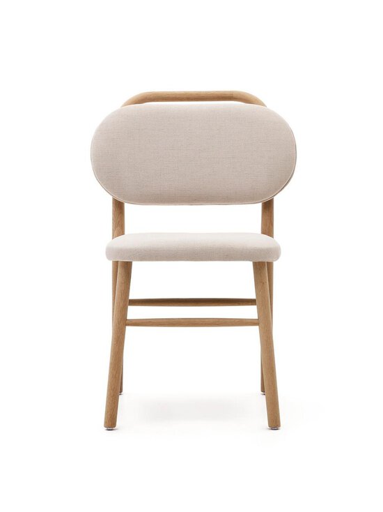 Kave Home - Helda-tuoli chenille-kangas / tammi - BEIGE | Stockmann - photo 4