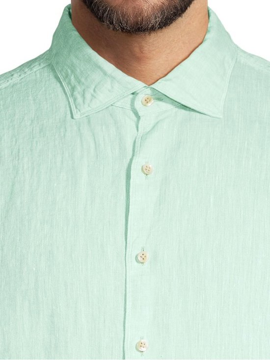 Stenströms - Fitted Body Casual -pellavakauluspaita - 410 LIGHT GREEN - photo 4 Stenströms - Fitted Body Casual -pellavakauluspaita - 410 LIGHT GREEN | Stockmann - photo 4