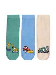 Lindex - Ajoneuvo-sukat 3 -pack - 9881 LIGHT BLUE | Stockmann