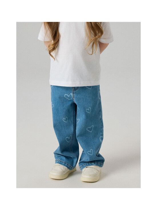 Name It - Nbfrose Wide džinsi - MEDIUM BLUE DENIM AOP:HEART | Stockmann - photo 3