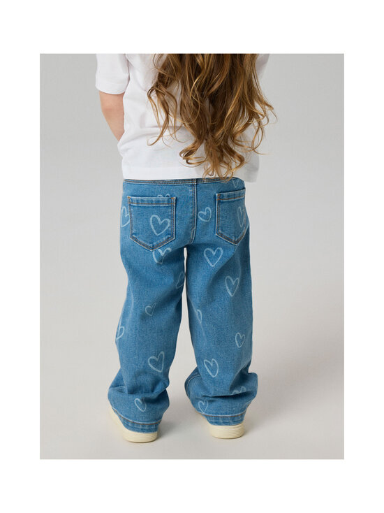 Name It - Nbfrose Wide džinsi - MEDIUM BLUE DENIM AOP:HEART | Stockmann - photo 4