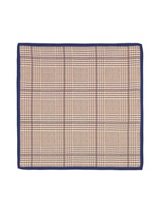 Stockholm Kravatt - Prince Of Wales Check -silkkitaskuliina - 3 BLUE / BEIGE | Stockmann