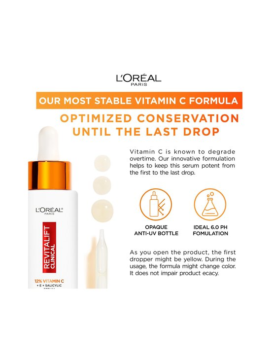 L'Oréal Paris - Seerum Revitalift Clinical 12% Pure Vitamin C serum 30 ml - NOCOL - photo 3 L'Oréal Paris - Seerum Revitalift Clinical 12% Pure Vitamin C serum 30 ml - NOCOL | Stockmann - photo 3