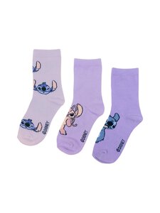 Lilo&Stitch - Lilo & Stitch -sukat 3-pack - LILAC/LIGHT LILAC/LILAC | Stockmann