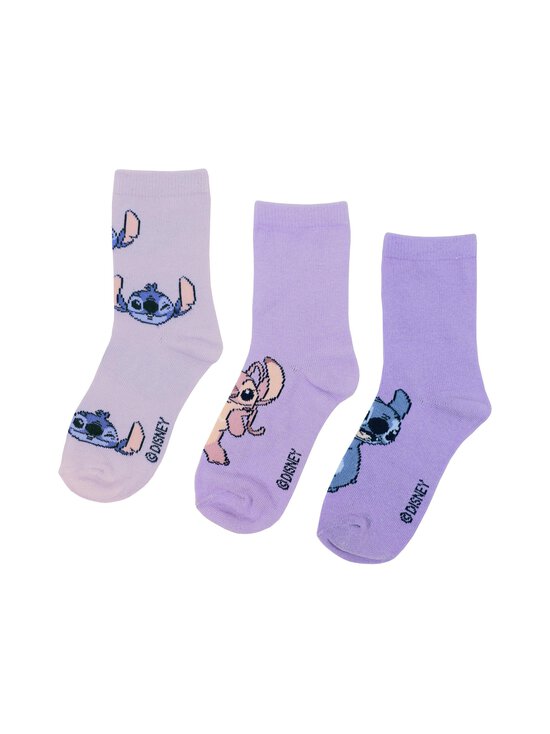 Lilo&Stitch - Lilo & Stitch -sukat 3-pack - LILAC/LIGHT LILAC/LILAC | Stockmann - photo 1