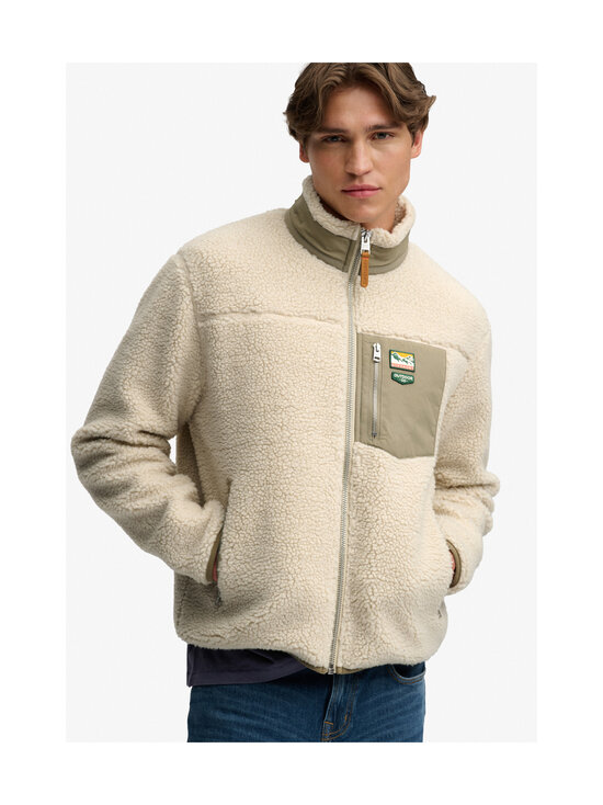 Superdry - Fliisjakk Mountain Full Zip - M8L OVERCAST BEIGE/SILVER SAGE | Stockmann - photo 4