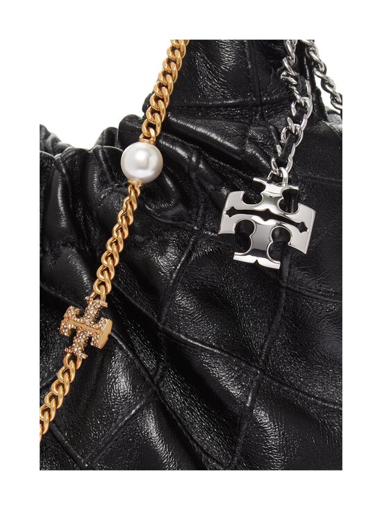 Tory Burch - Nahast kott Fleming Distressed Mini Hobo - BLACK | Stockmann - photo 4