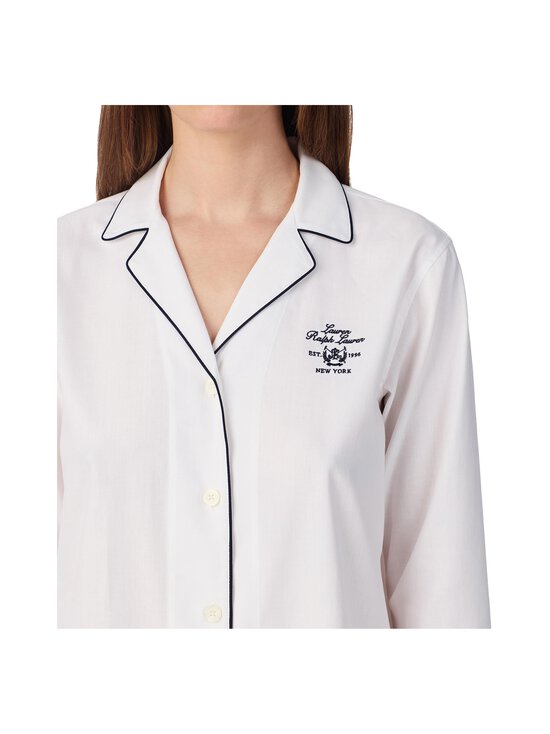 Lauren Ralph Lauren - Notch Collar -yöpaita - 100 WHITE | Stockmann - photo 3