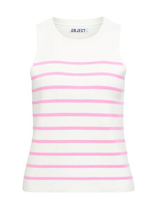 Object - ObjReynard -neuletoppi - CLOUD DANCER STRIPES:BEGONIA PINK | Stockmann