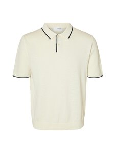 Selected - SlhMattis Knit Sun -pikeepaita - EGRET DETAIL:SKY CAPTAIN Selected - SlhMattis Knit Sun -pikeepaita - EGRET DETAIL:SKY CAPTAIN | Stockmann