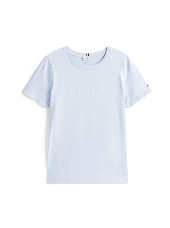 Tommy Hilfiger - Script Regular t-paita - C1O BREEZY BLUE - photo 1 Tommy Hilfiger - Script Regular t-paita - C1O BREEZY BLUE | Stockmann - photo 1