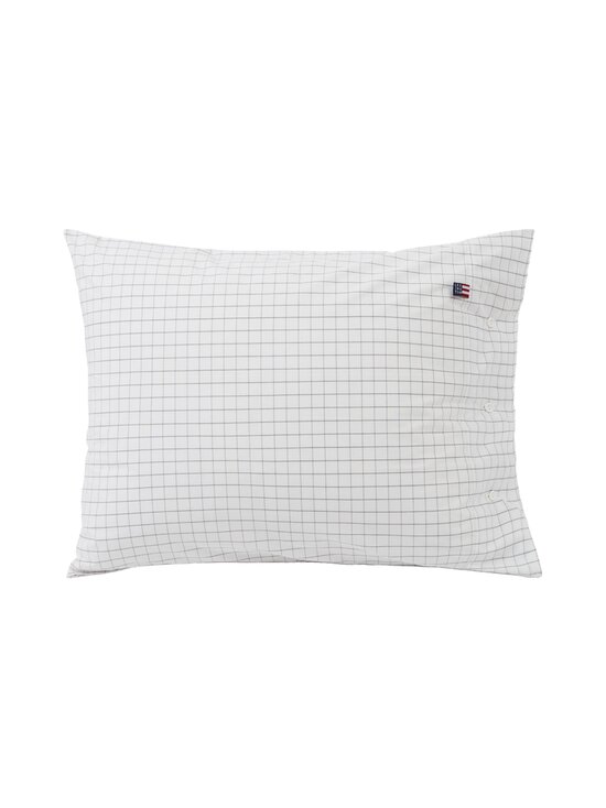 Checked cotton poplin pillowcase -tyynynpäällinen