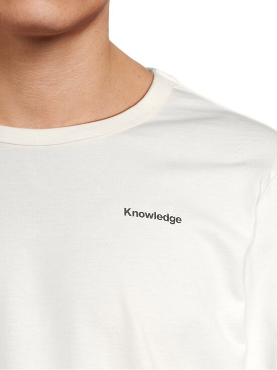 Knowledge Cotton Apparel - Back Print -paita - 1387 EGRET | Stockmann - photo 4