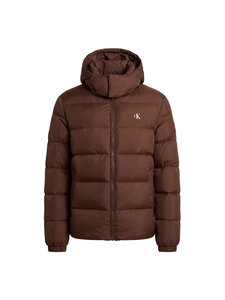 Calvin Klein Jeans - Zip Off Hood Down Puffer -toppatakki - WFM BROWN CORK | Stockmann
