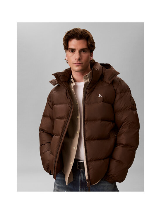 Calvin Klein Jeans - Zip Off Hood Down Puffer -toppatakki - WFM BROWN CORK | Stockmann - photo 2