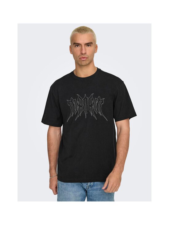 Only & Sons - OnsRhinestone t-paita - BLACK | Stockmann - photo 5