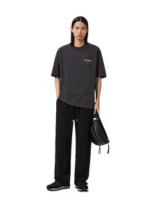 Allsaints - Underground T-krekls - WASHED BLACK/PINK | Stockmann