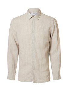 Selected - SlhRegKylian Regular Fit -pellavakauluspaita - PURE CASHMERE | Stockmann