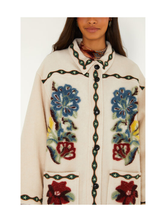 Farm Rio - Lunar Boho Cropped Fleece -takki - L0088 CREAM | Stockmann - photo 3