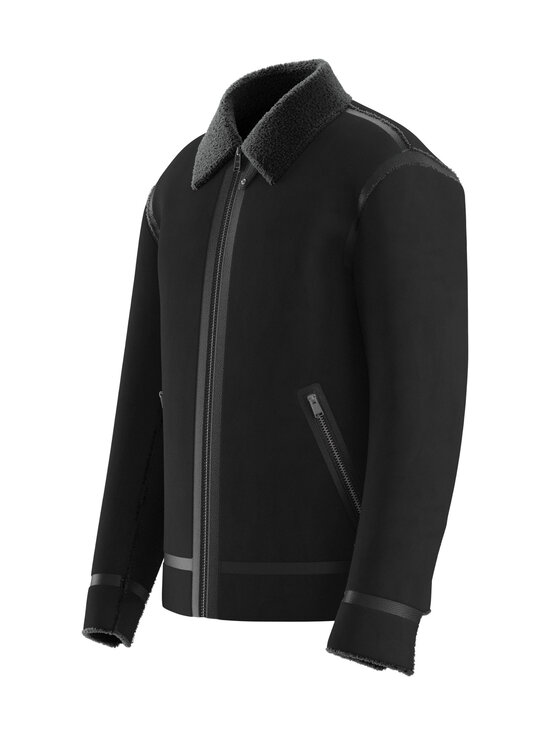 BOSS - Morbin-nahkatakki - 001 BLACK | Stockmann - photo 3