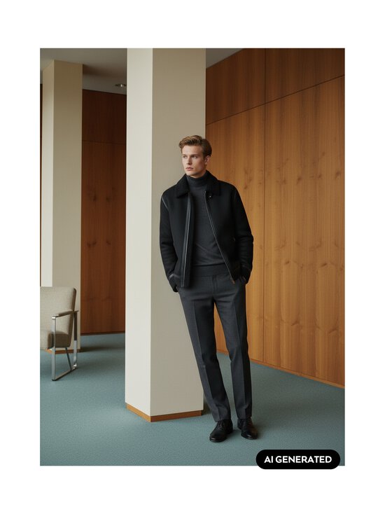 BOSS - Morbin-nahkatakki - 001 BLACK | Stockmann - photo 5