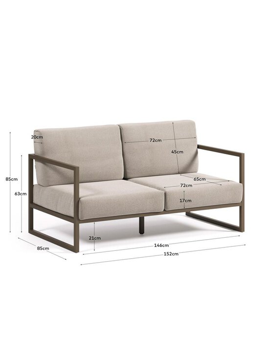 Kave Home - Comova-ulkosohva - HARMAA | Stockmann - photo 3