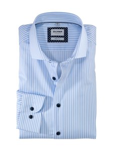 Olymp - Triiksärk Body Fit Stripe Level Five - 11 LIGHT BLUE / WHITE | Stockmann