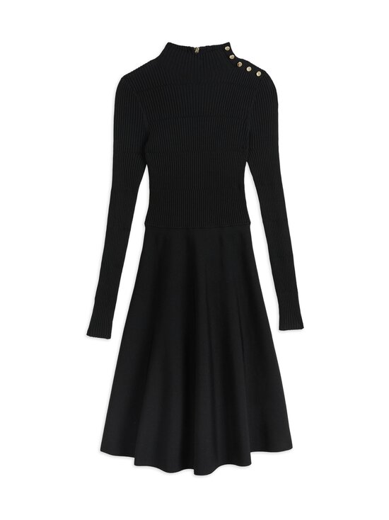 Josey Button Detail Skater Dress -mekko