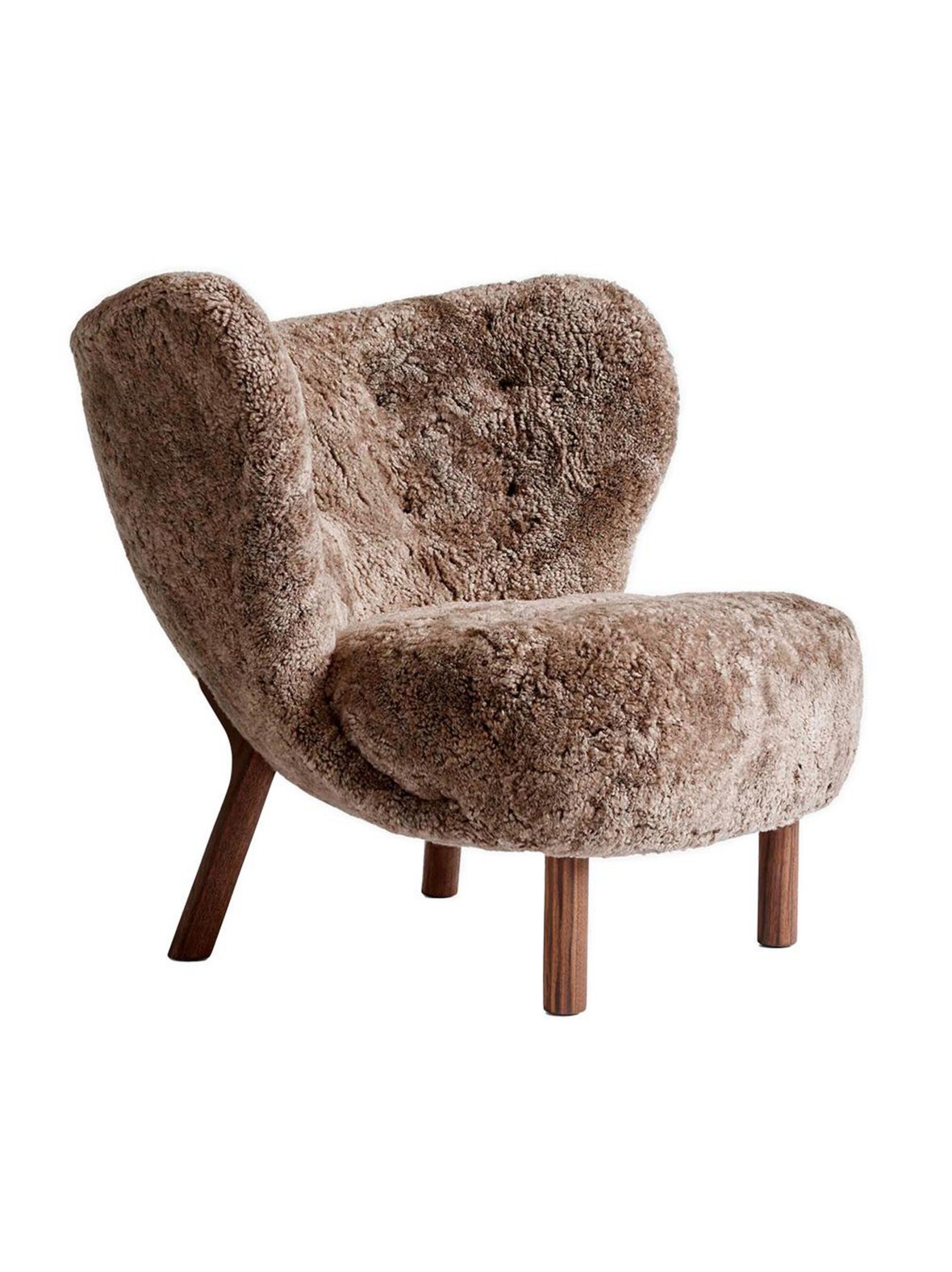 Little Petra VB1 -nojatuoli Sahara-lampaantalja / pähkinä