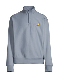 Carhartt WIP - Half Zip American Script -collegepaita - 3RHXX SHADY BLUE | Stockmann