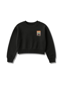 Bleubird - Road Out Cropped Crew džemperis - BLACK | Stockmann