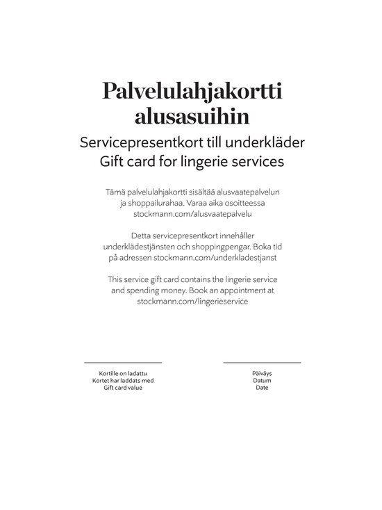 Stockmann - Palvelulahjakortti alusasuihin - LILAC | Stockmann - photo 15