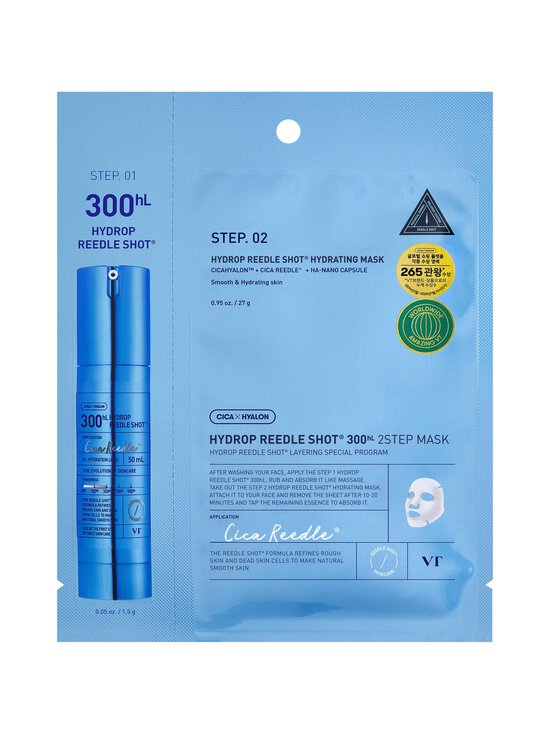 VT Cosmetics - Hydrop Reedle Shot 300hL 2 Step Mask -seerumi ja naamio - NOCOL | Stockmann - photo 1