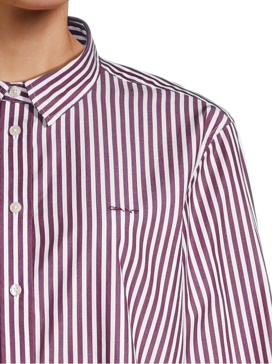 GANT - Classic Poplin Striped -paitapusero - 656 PLUM WINE - photo 4 GANT - Classic Poplin Striped -paitapusero - 656 PLUM WINE | Stockmann - photo 4