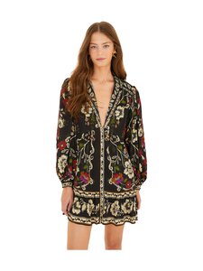 Farm Rio - Rococo Flowers -minimekko - ROCOCO FLOWERS BLACK | Stockmann