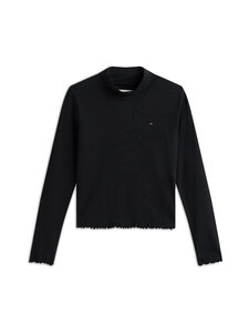 Tommy Hilfiger - Mock Neck -trikoopaita - BDS BLACK | Stockmann