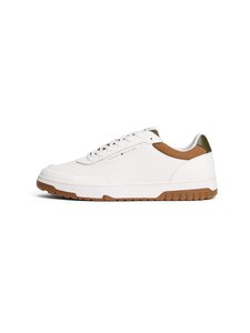 Tommy Hilfiger - Tennised TH Basket Core - 0K4 ECRU/ARMY GREEN Tommy Hilfiger - Tennised TH Basket Core - 0K4 ECRU/ARMY GREEN | Stockmann