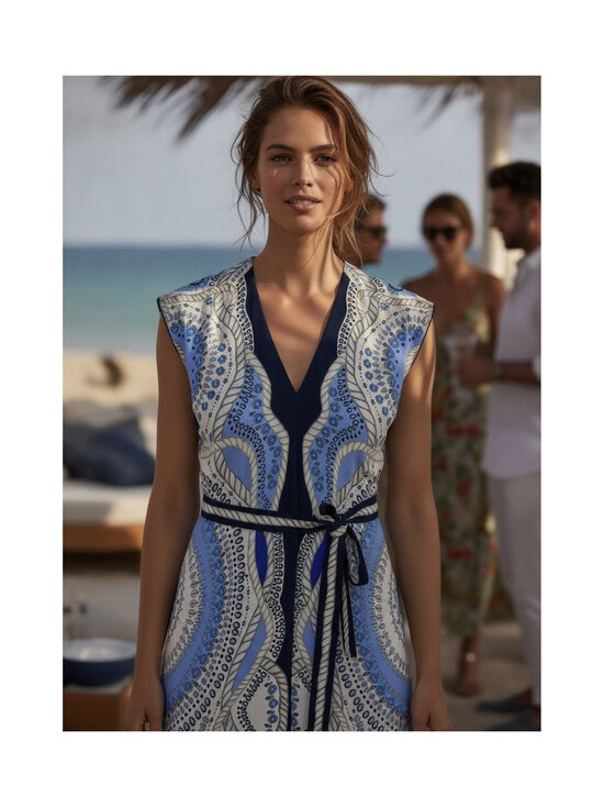 Reiss - Heidi Scarf -mekko - 92 IVORY/BLUE | Stockmann - photo 8