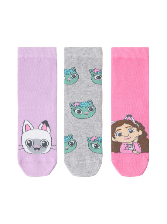 Lindex - Sokid Gabbys Dollhouse 3 paari - 7426 LIGHT LILAC | Stockmann - photo 1