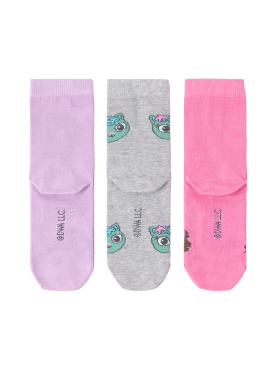 Lindex - Sokid Gabbys Dollhouse 3 paari - 7426 LIGHT LILAC | Stockmann - photo 2