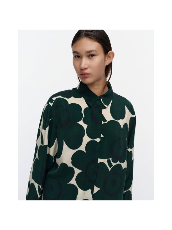 Marimekko - Järki Unikko -paita - 616 DARK GREEN, LIGHT YELLOW | Stockmann - photo 4